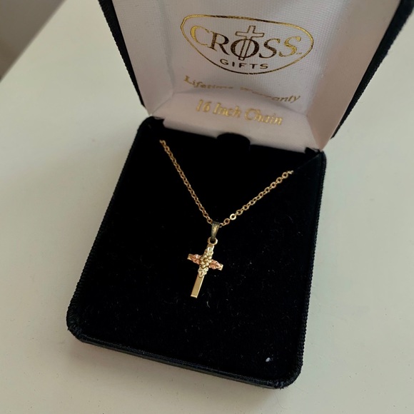 Cross Gifts Jewelry - Cross Gifts Sterling Gold Cross Necklace